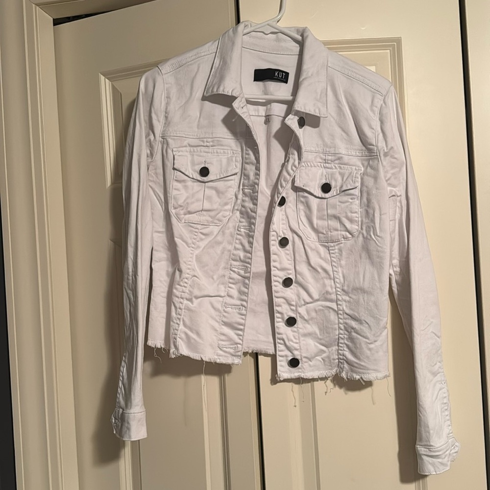 Kut from the Kloth White Jean Jacket